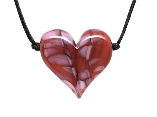 Red + Pink Necklace - Bespoke Hearts