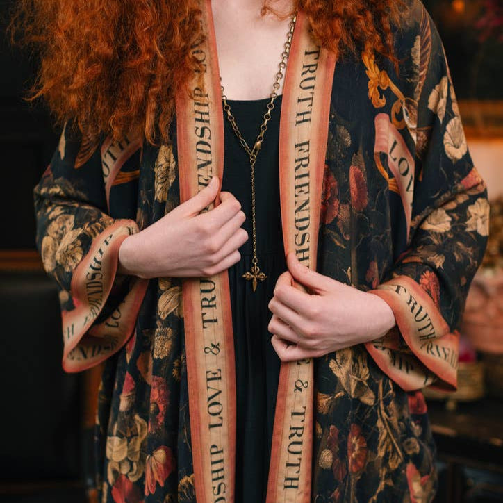 Heart of Gold Long Kimono