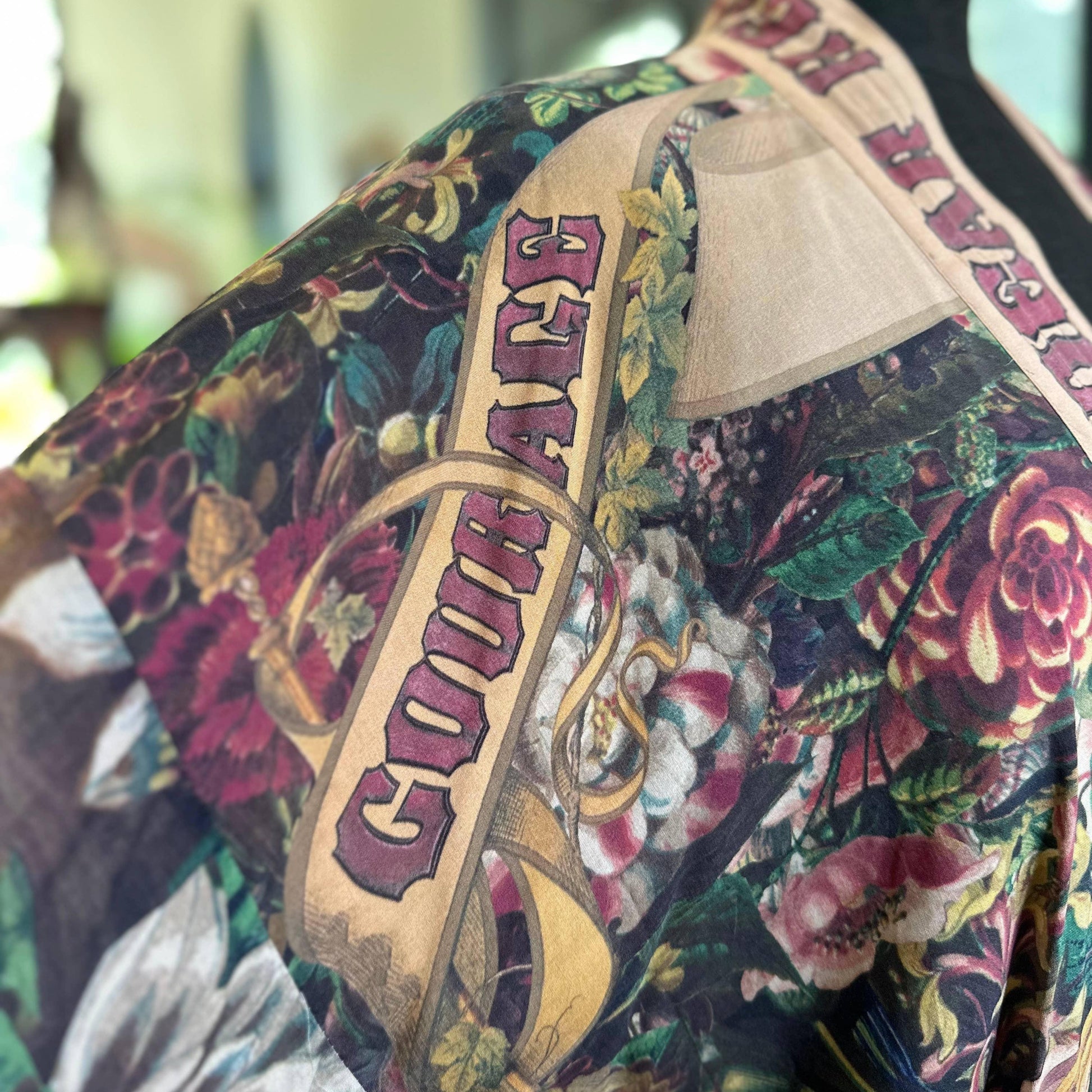 Courage Dear Heart Cropped Kimono - Bespoke Hearts