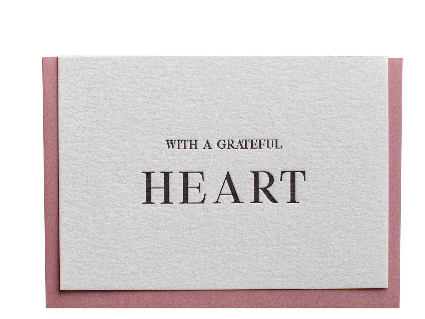 "A Grateful Heart" Card - Bespoke Hearts