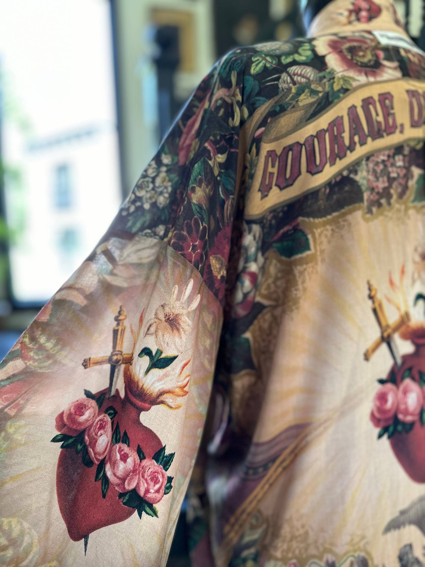Courage Dear Heart Cropped Kimono