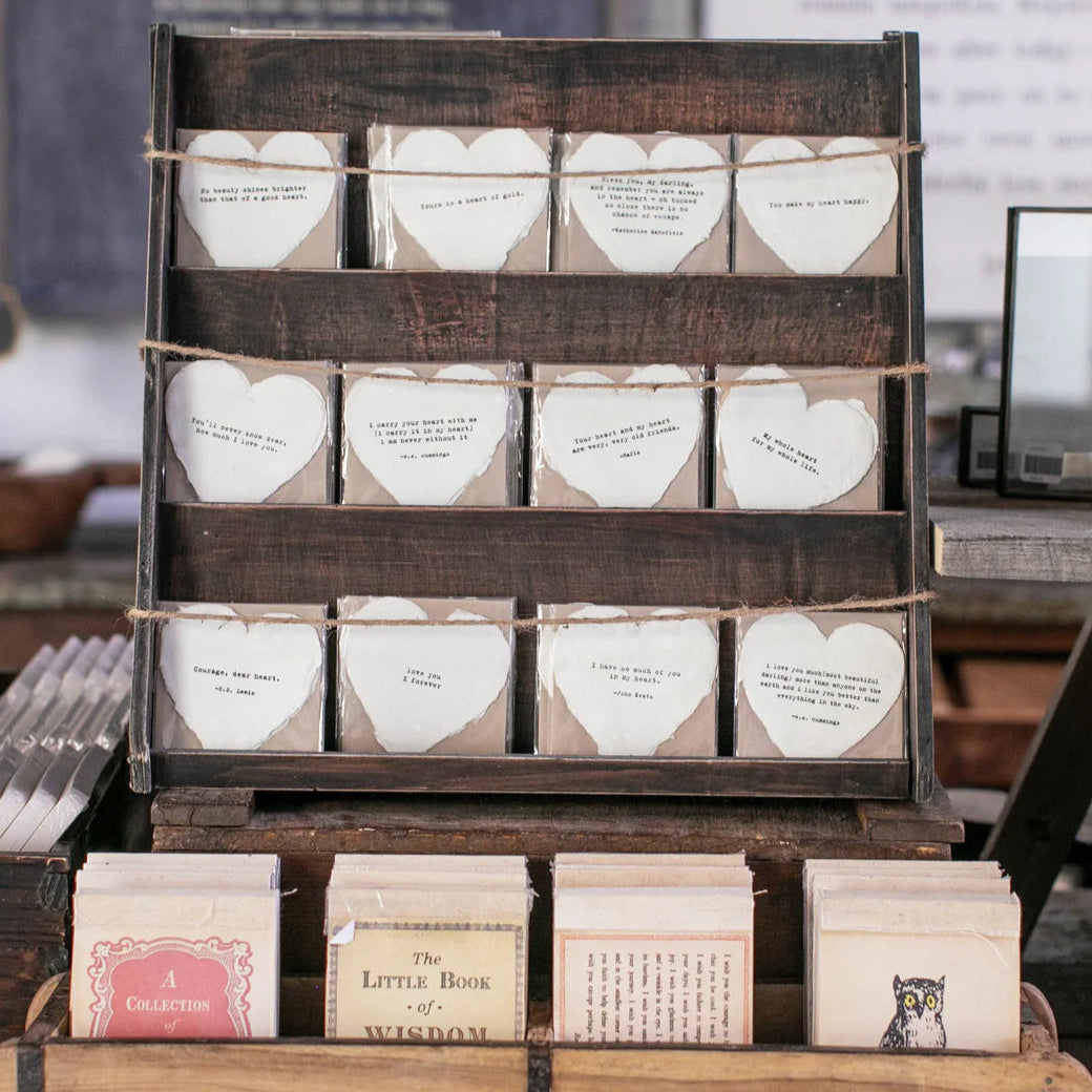 Mini Deckled Quote Cards - Bespoke Hearts