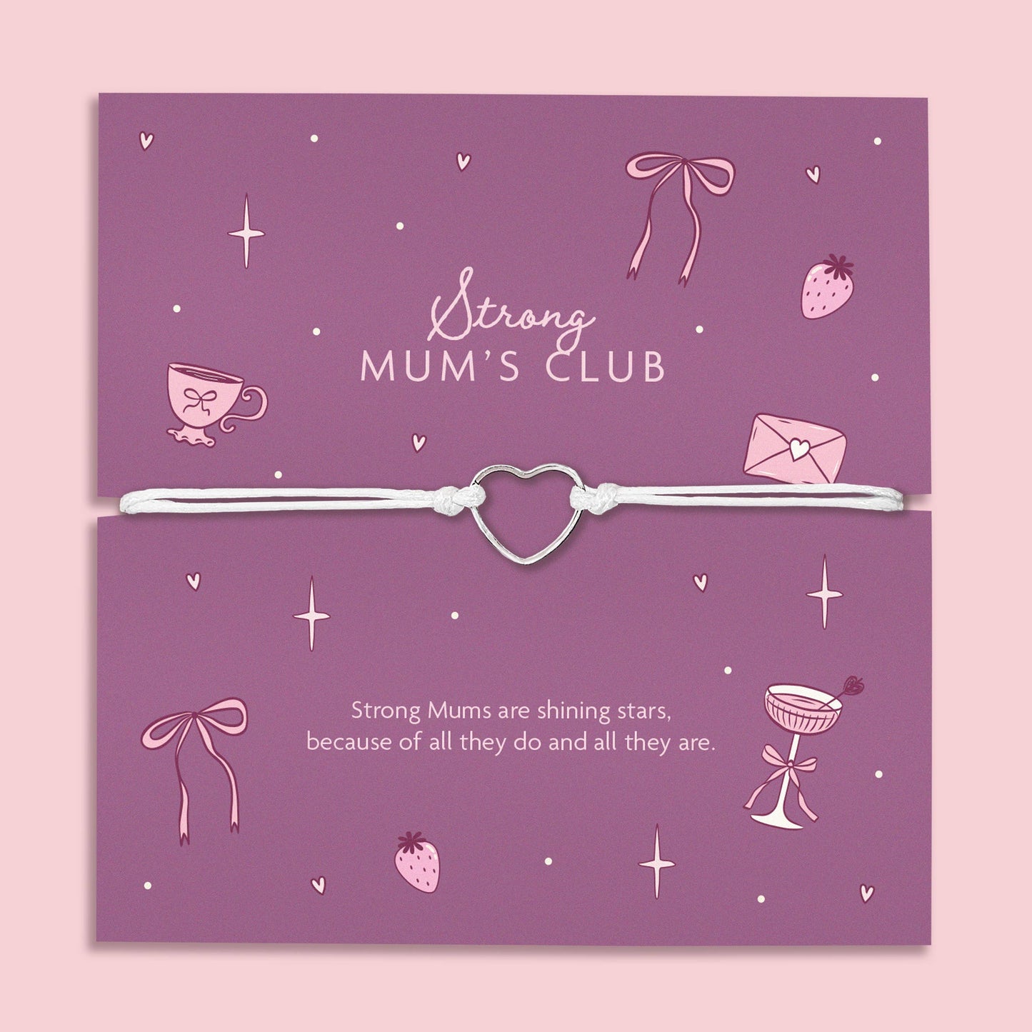 Strong Mums Club Adjustable Bracelet