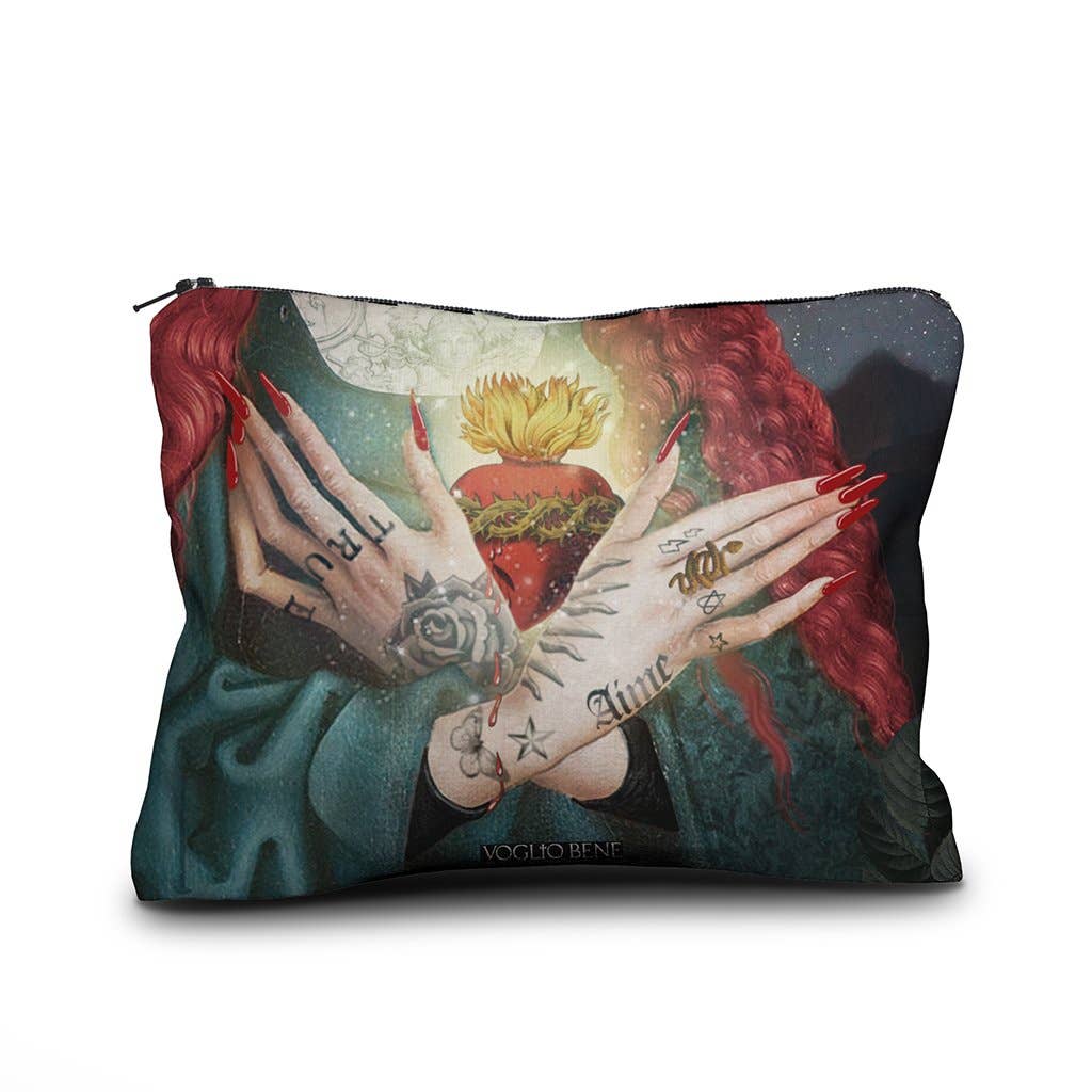 Voglio Bene Aimee Velvet Pouch (Medium)