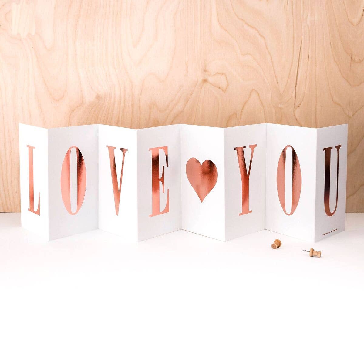 Love You Concertina Card