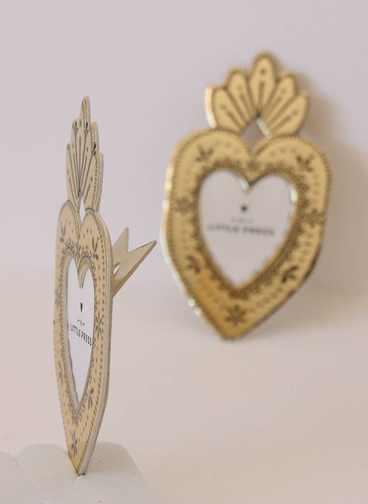 Mini Heart Frame - Faux Tin - Bespoke Hearts
