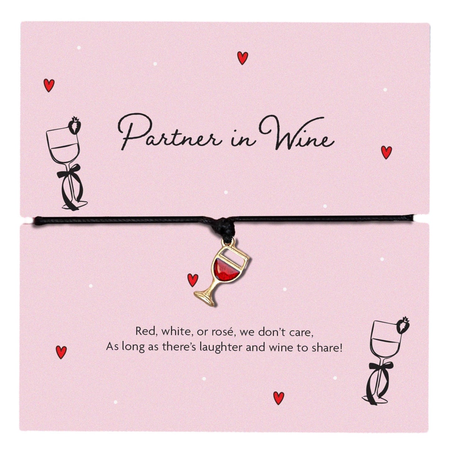 Partner in Wine Friendship Bracelet