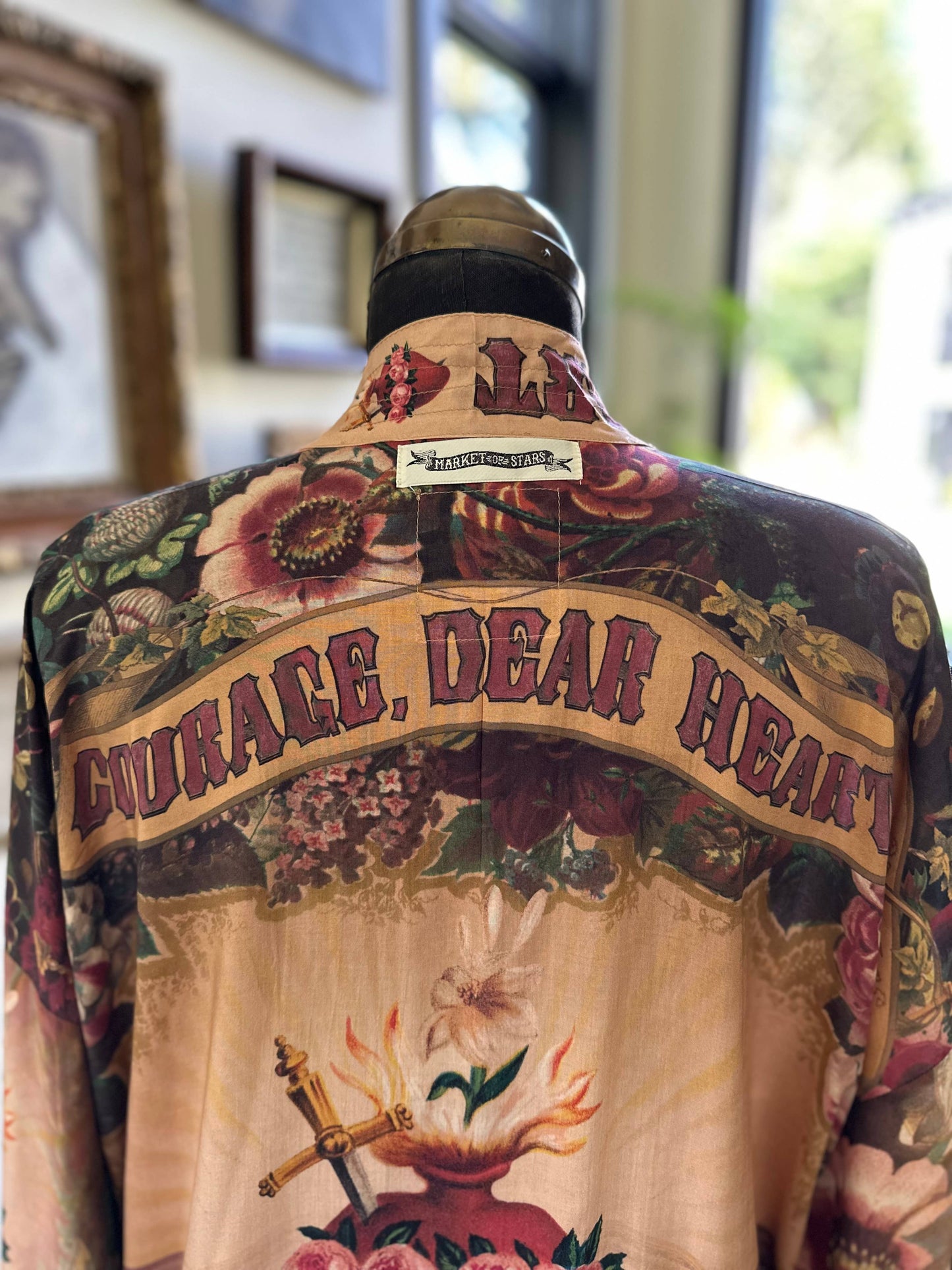 Courage Dear Heart Cropped Kimono