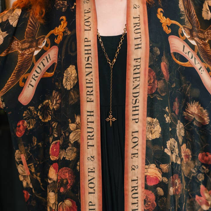 Heart of Gold Long Kimono