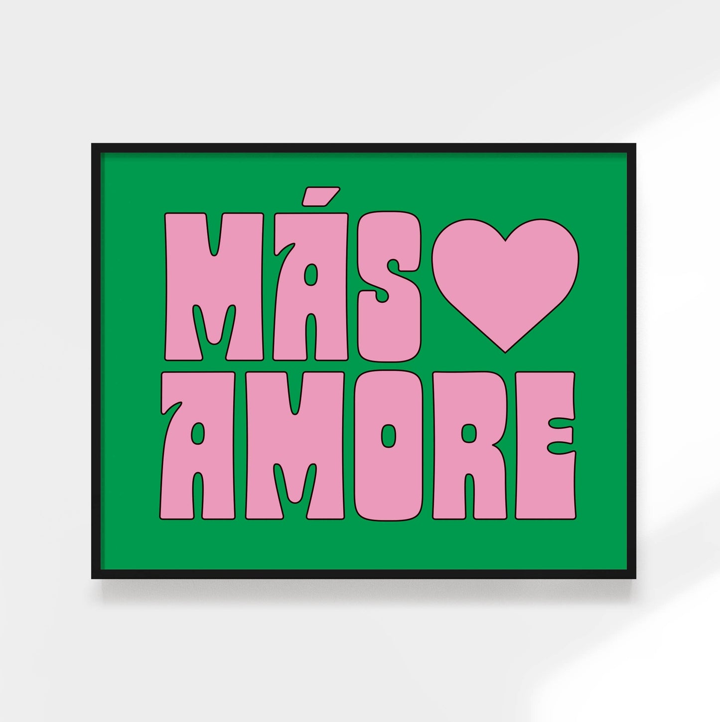 More Love Print (Unframed) - Bespoke Hearts