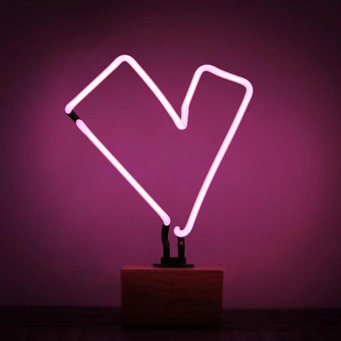 Neon "The Heart is Bright" Lamp - Bespoke Hearts