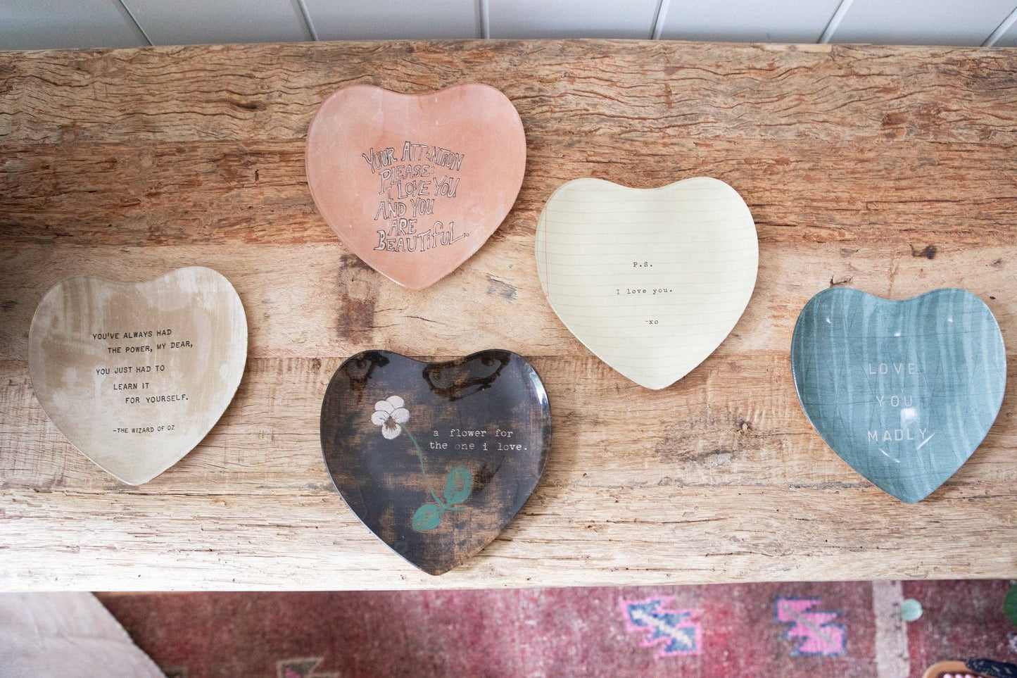 Love You Madly Art Decoupage Plate