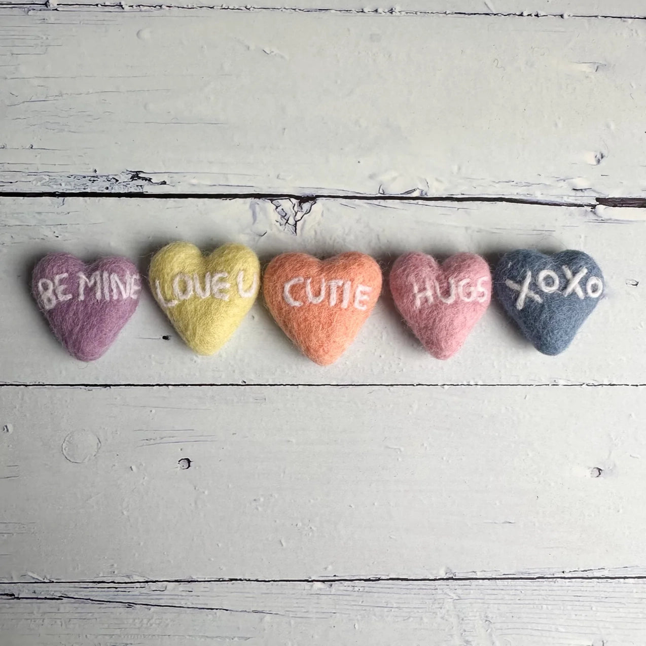 Conversation Hearts (Set of 5) - Bespoke Hearts