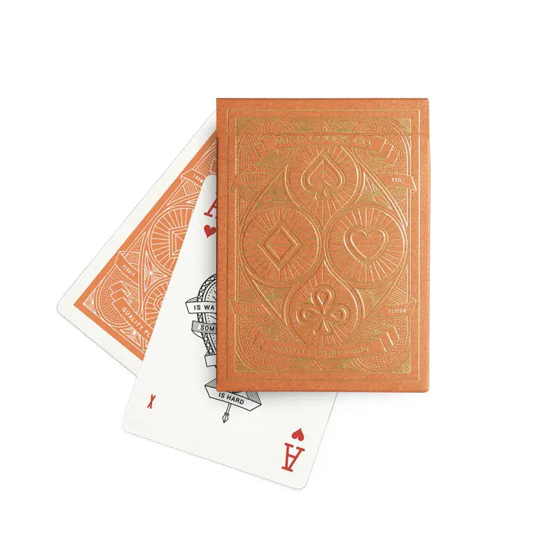 Leather Case & Playing Cards - Bespoke Hearts
