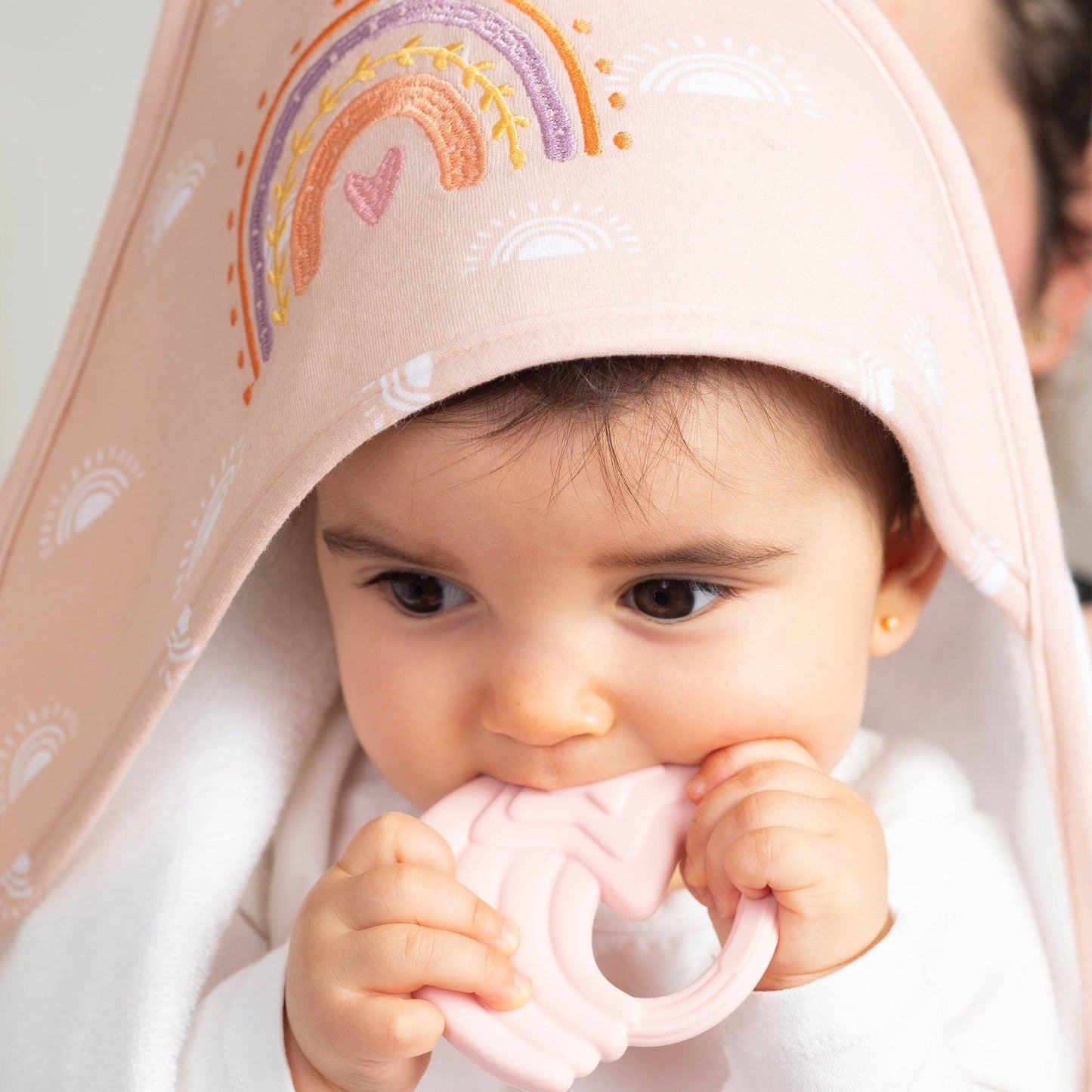 Hooded Baby Towel - Bespoke Hearts