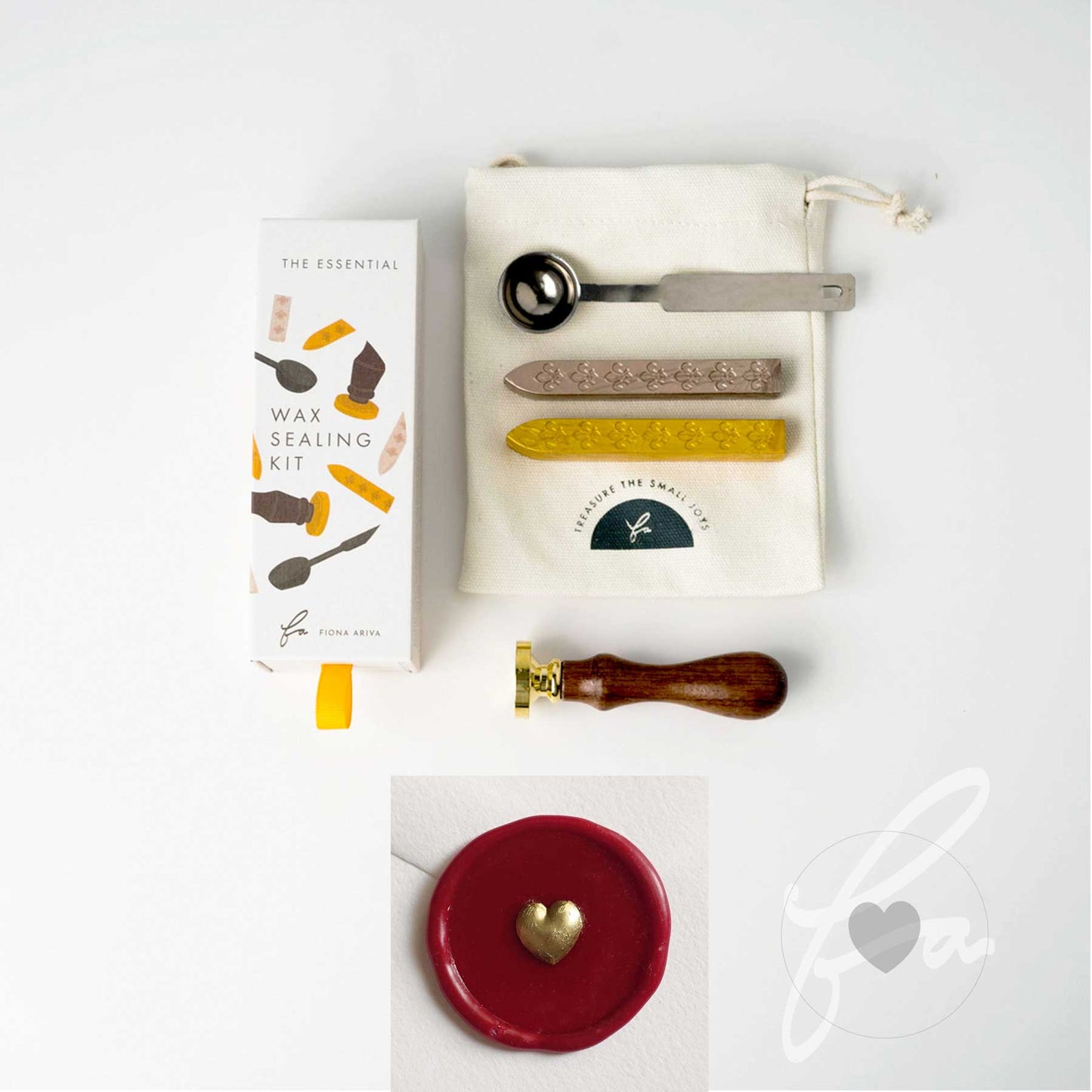 3D Heart Wax Seal Stamp Kit