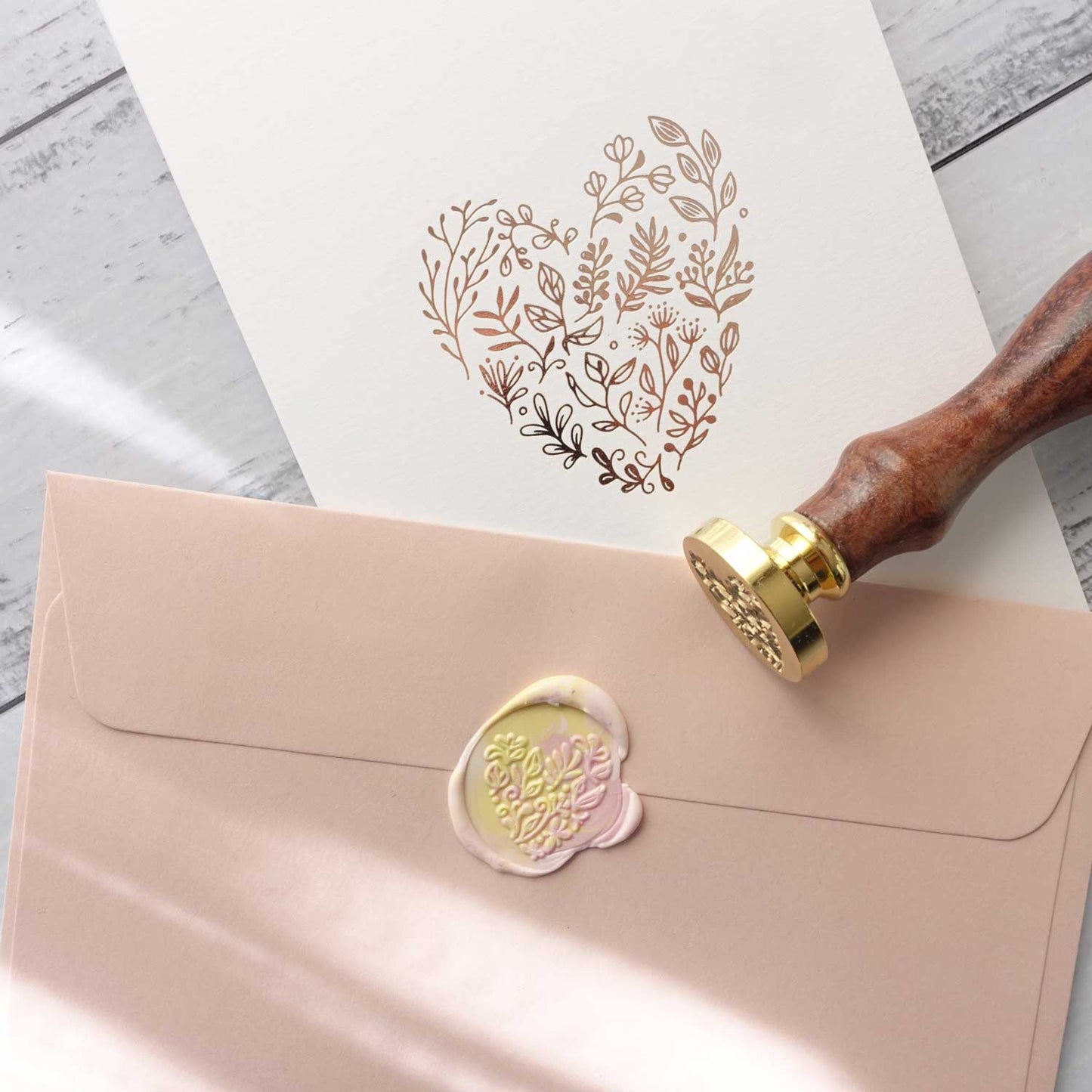 Botanical Heart Wax Seal Stamp Kit