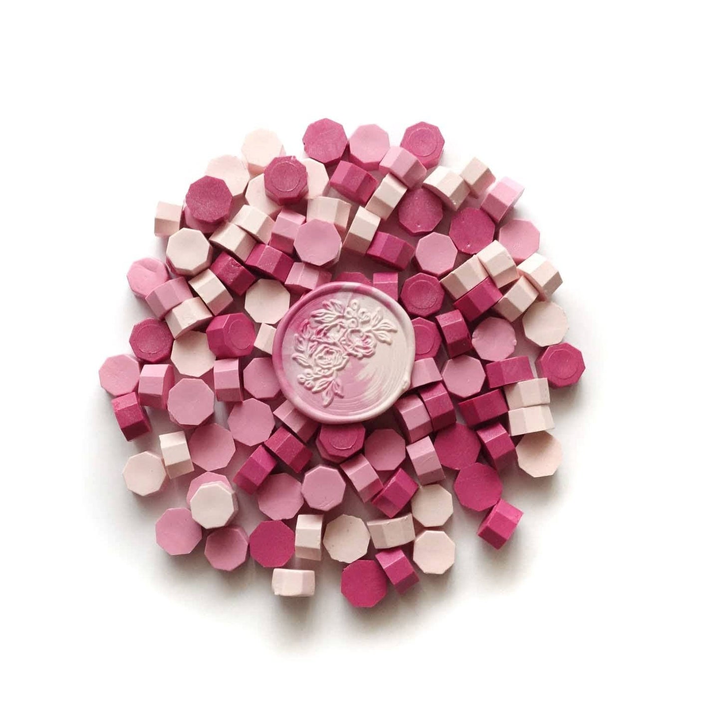Mixed Soft Pink 100pcs wax beads