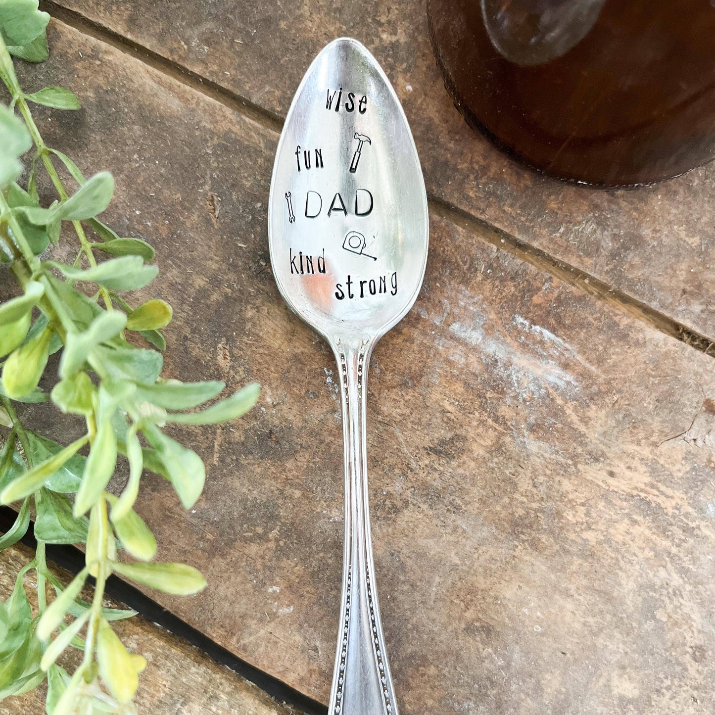 Fun DAD Vintage Hand Stamped spoon