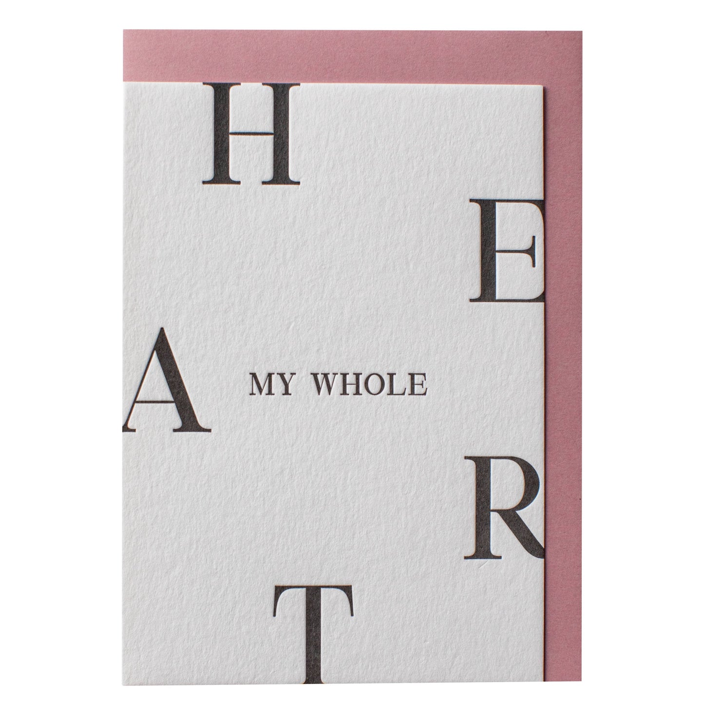 "My Whole Heart" Card - Bespoke Hearts