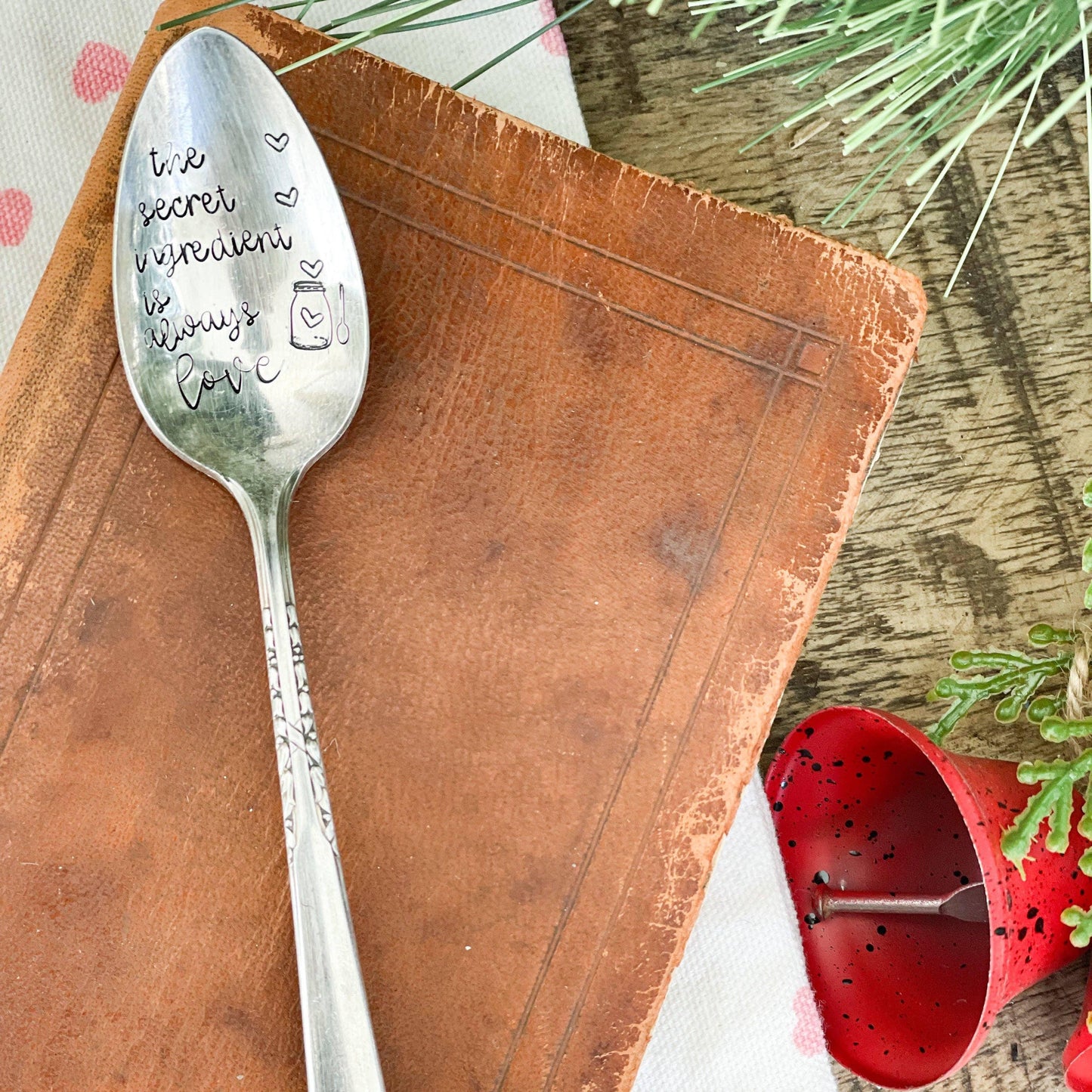 'The Secret Ingredient Is Always Love' Spoon - Bespoke Hearts