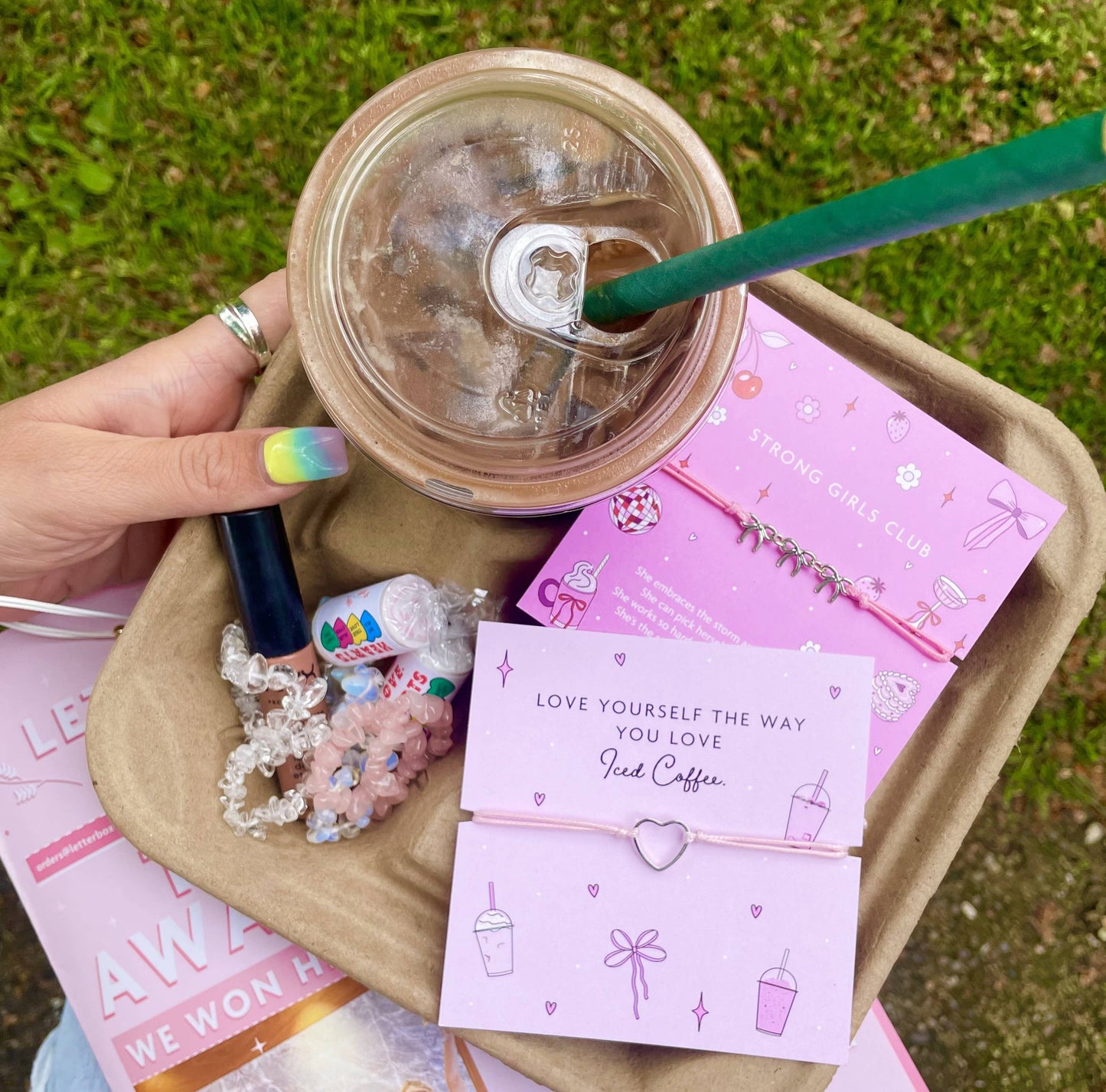 Love Yourself Like you Love Iced Coffee Bracelet