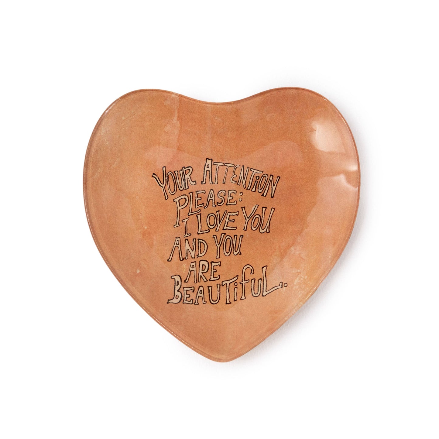 Your Attention Please Art Decoupage Plate