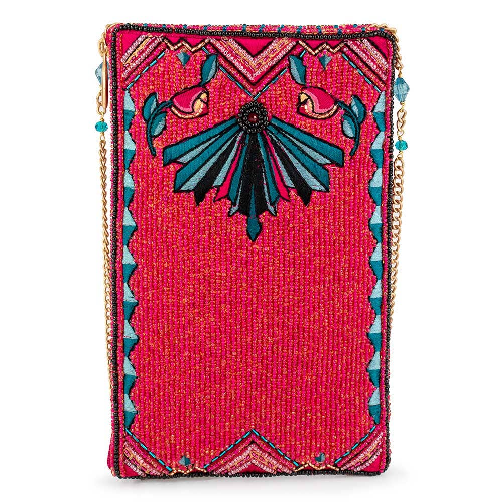 Pure Passion Beaded Crossbody Phone Bag