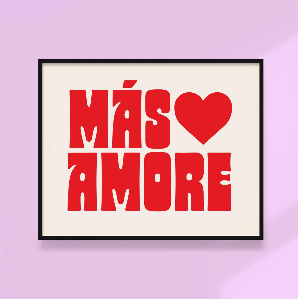 More Love Print (Unframed) - Bespoke Hearts