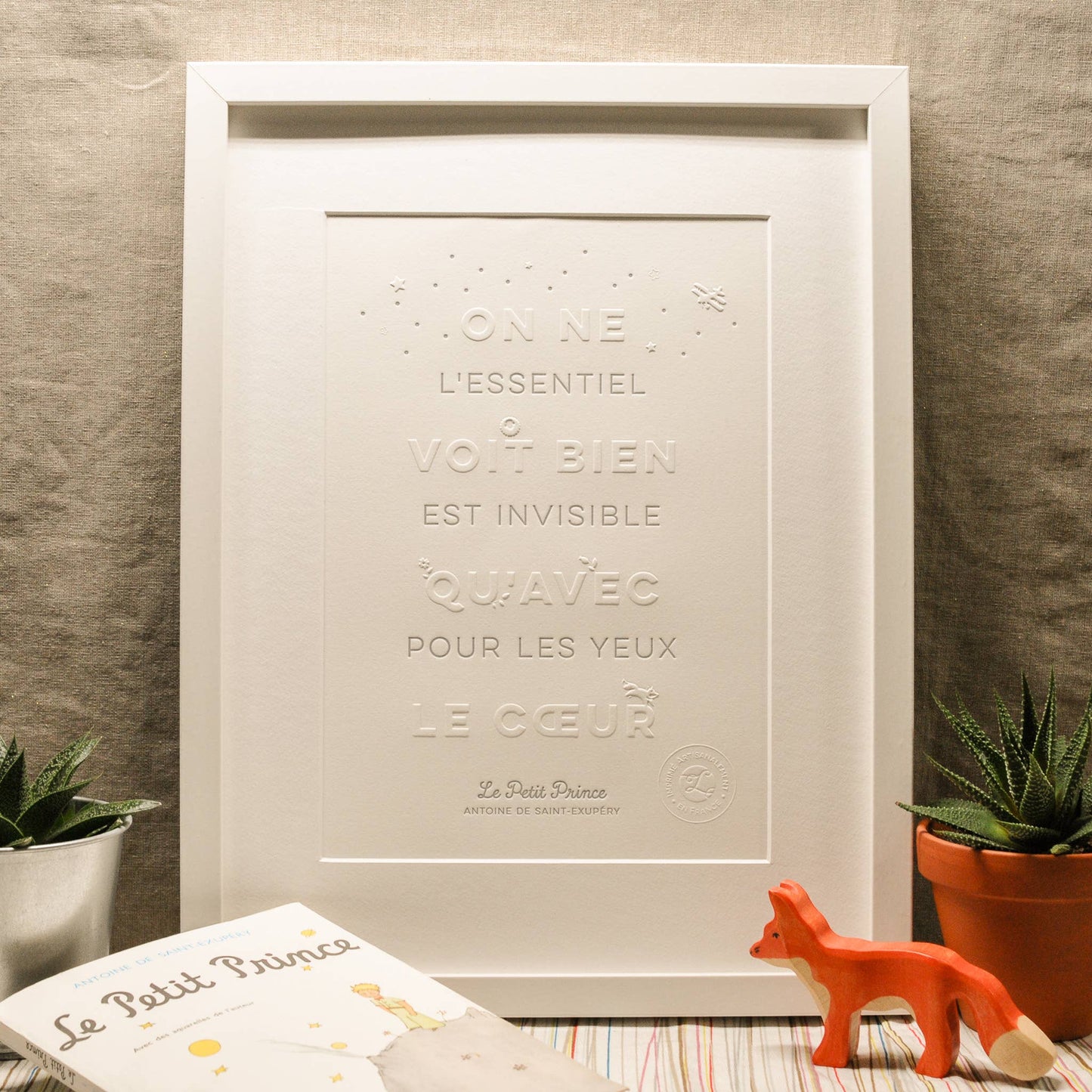 The Little Prince Letterpress Art Print Made In Fance