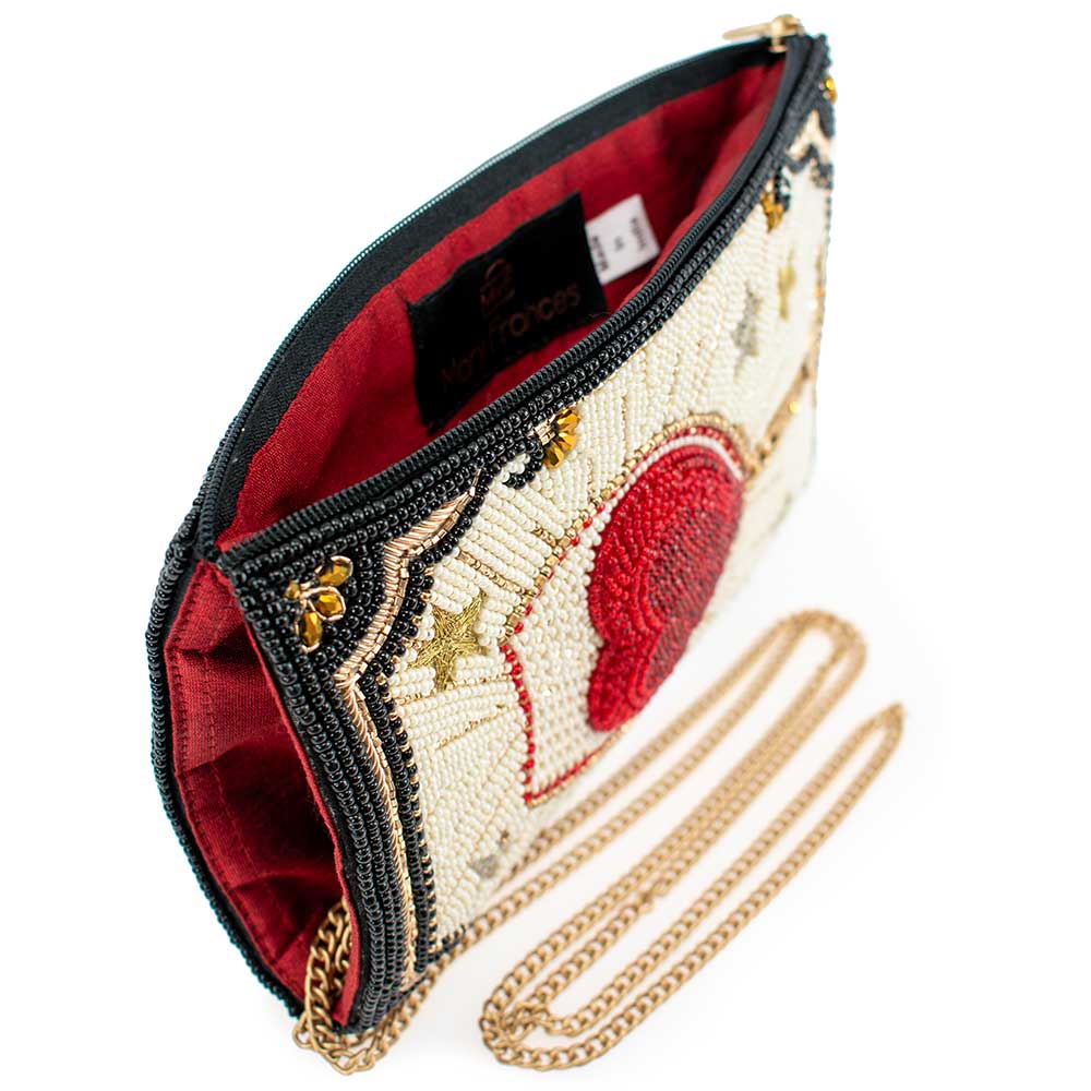 Live, Love & Wine Hand Beaded Crossbody Phone Bag