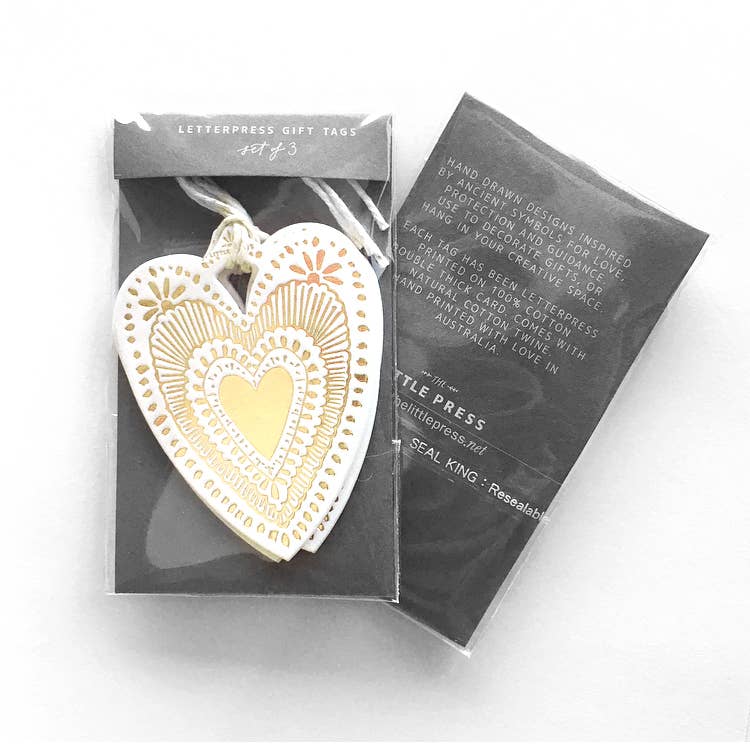 Gold Foil Gift Tags (Set of 3)