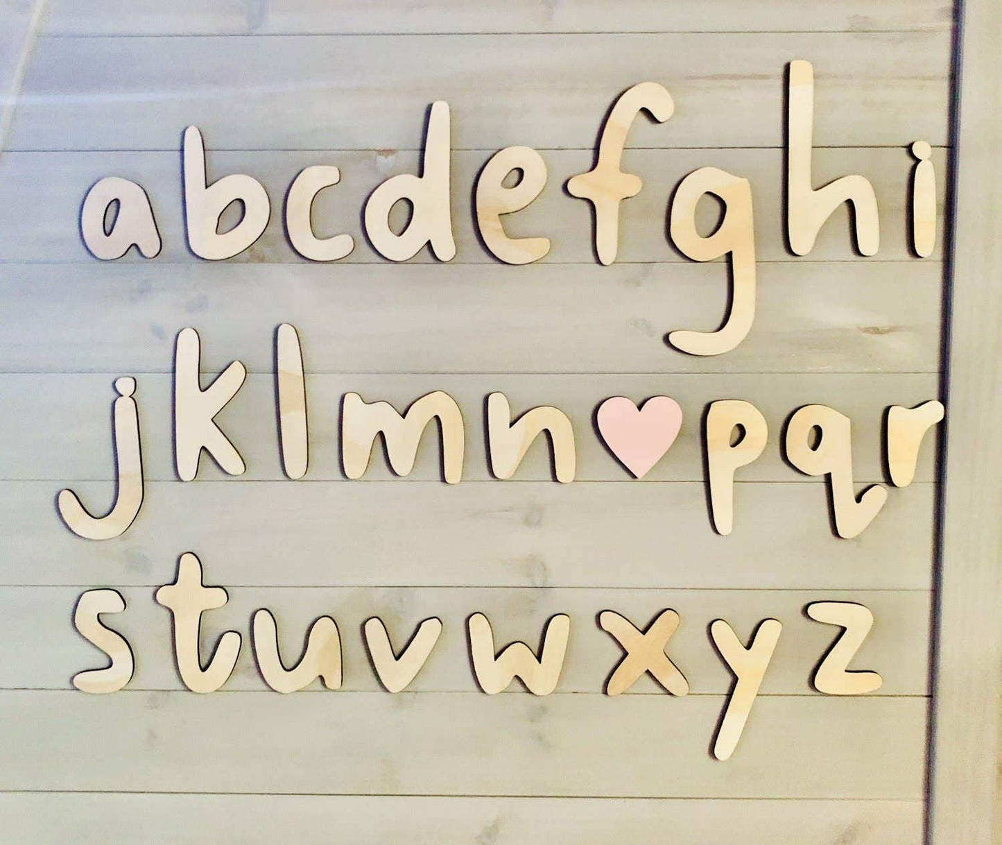 Wooden Alphabet Wall Decor