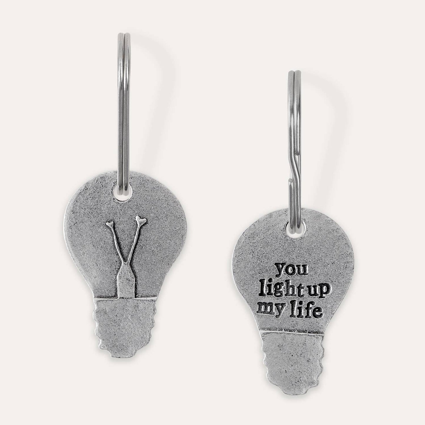 'You Light Up My Life' Light Bulb Keyring