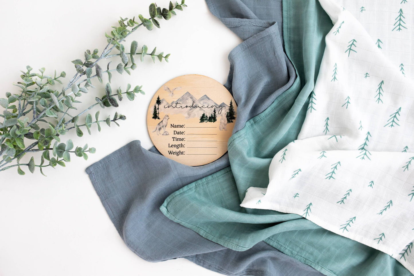 Baby Quote Swaddle - Bespoke Hearts