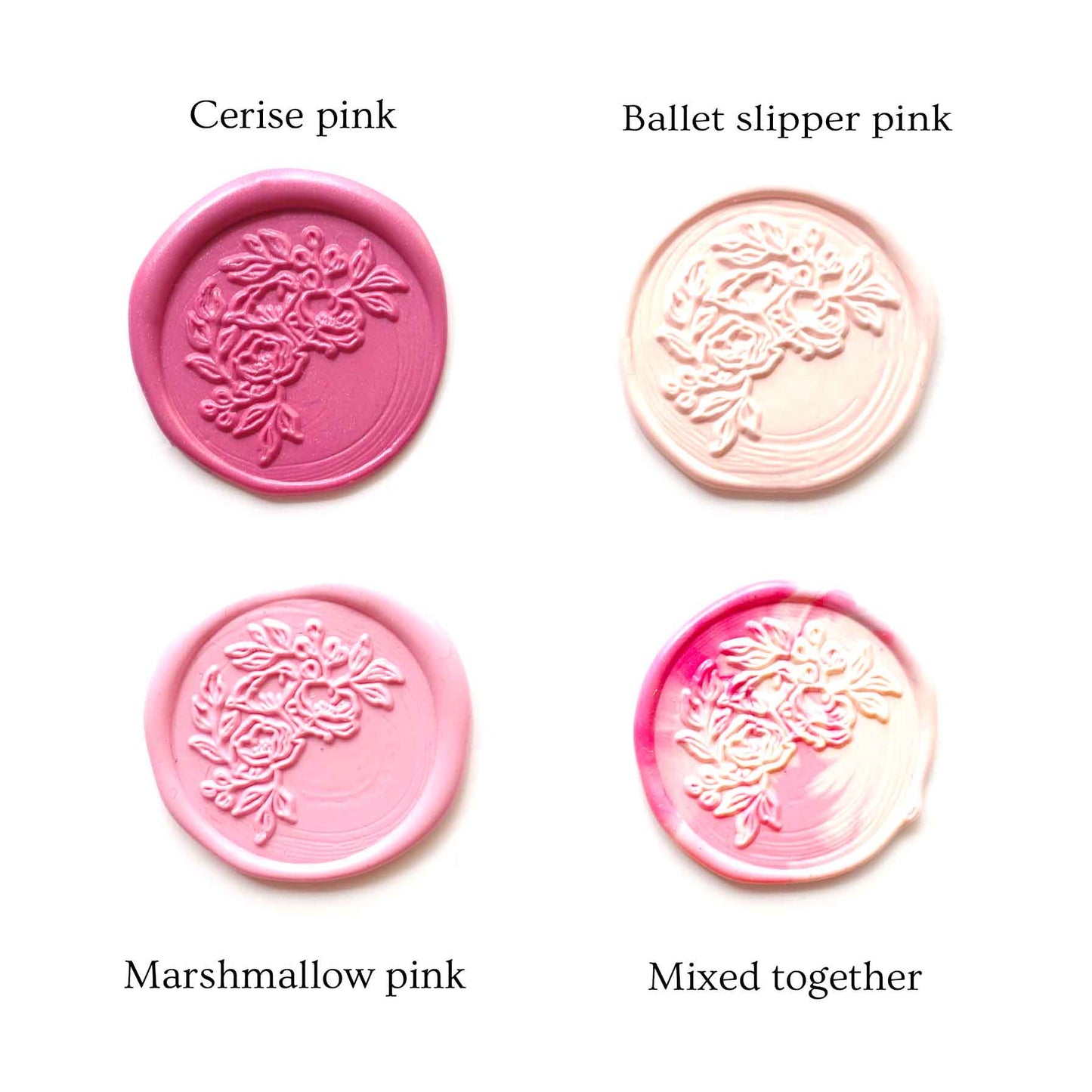 Mixed Soft Pink 100pcs wax beads