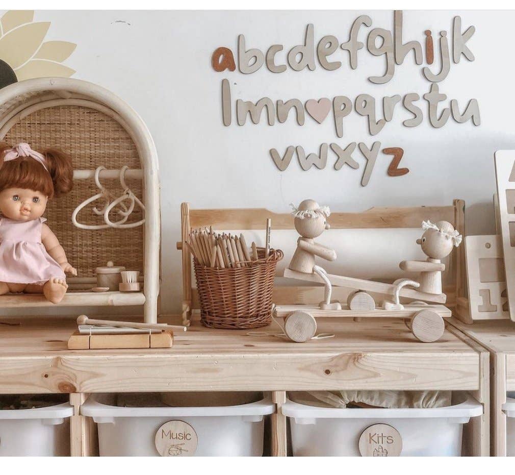 Wooden Alphabet Wall Decor