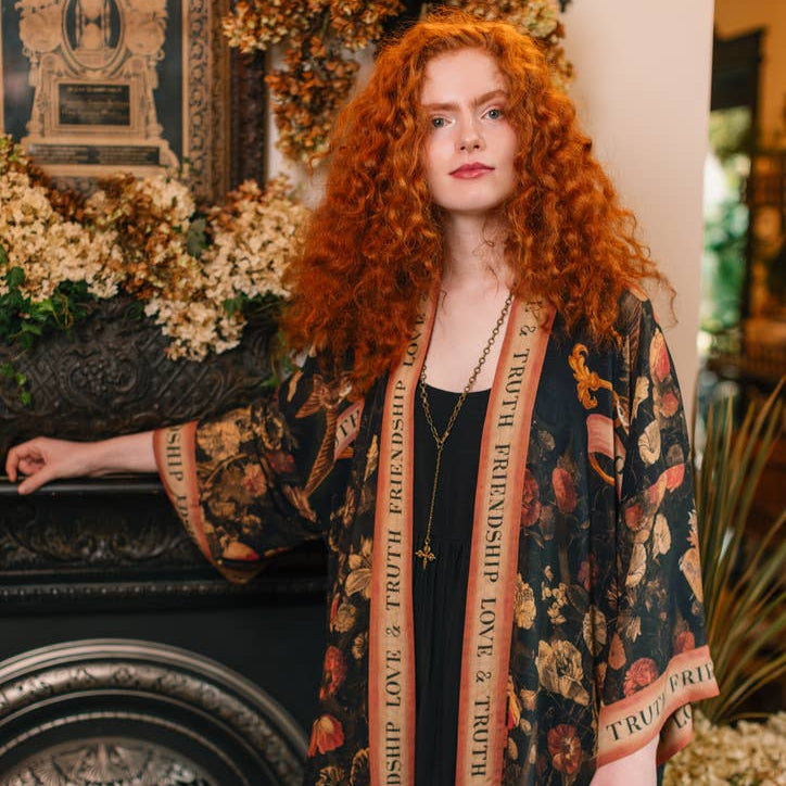 Heart of Gold Long Kimono