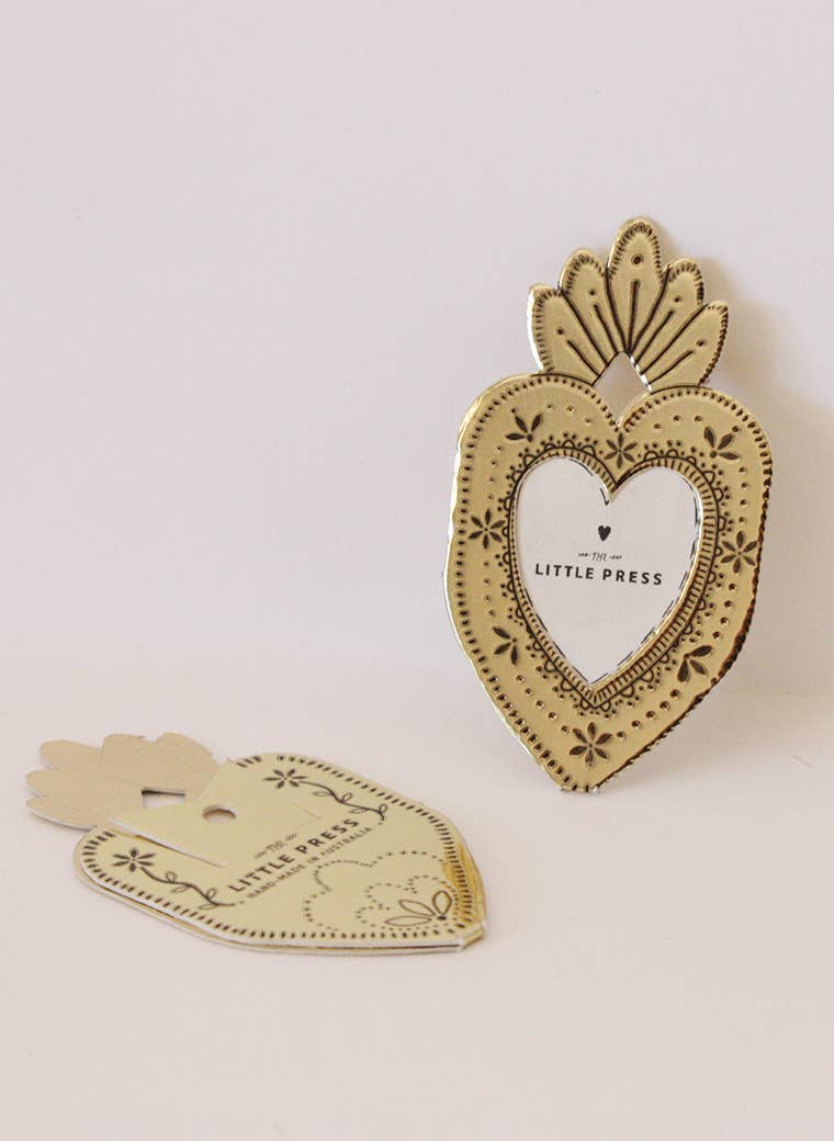 Mini Heart Frame - Faux Tin - Bespoke Hearts