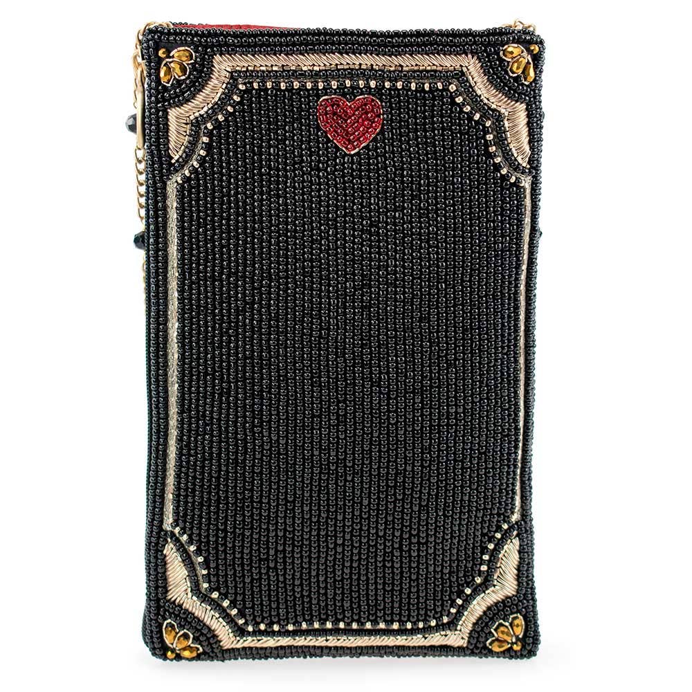 Live, Love & Wine Hand Beaded Crossbody Phone Bag