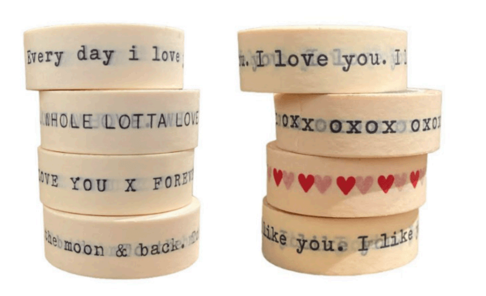Heart Themed Washi Tape
