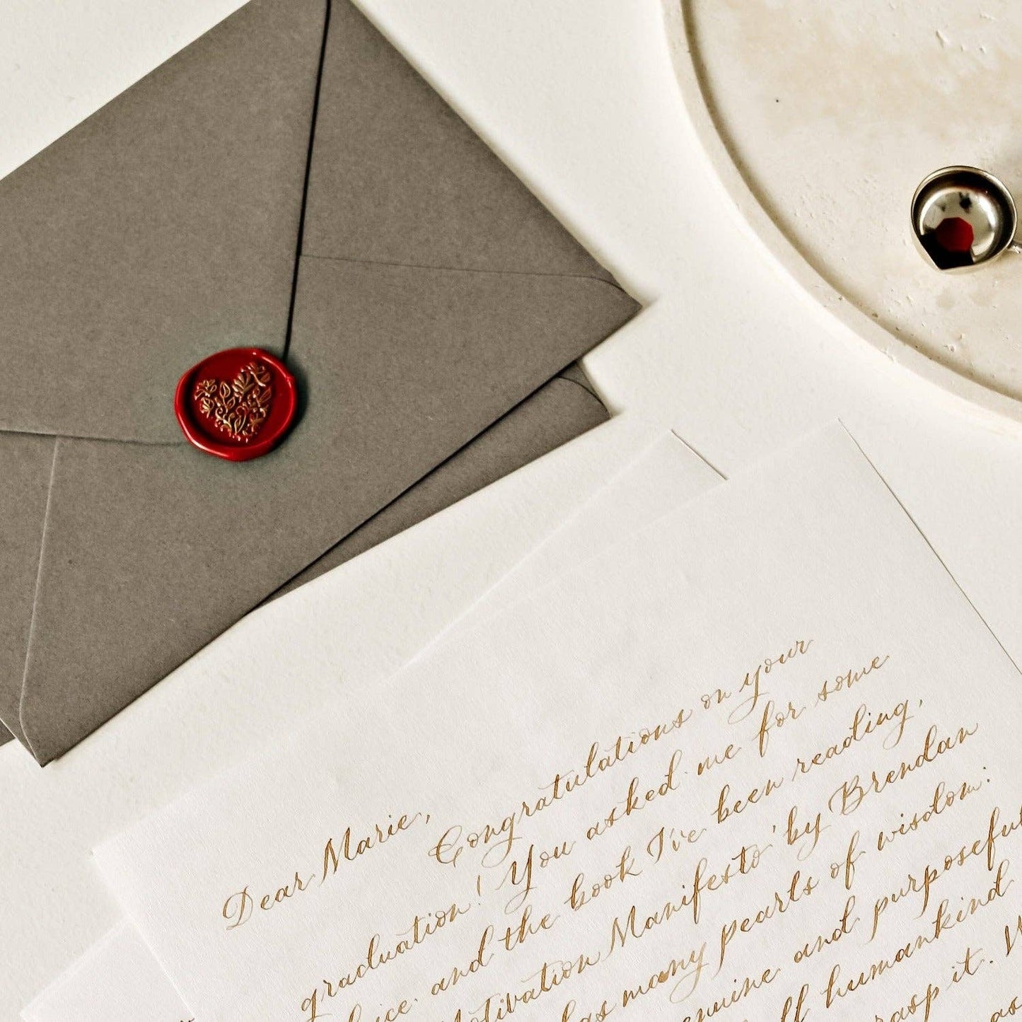 Botanical Heart Wax Seal Stamp Kit