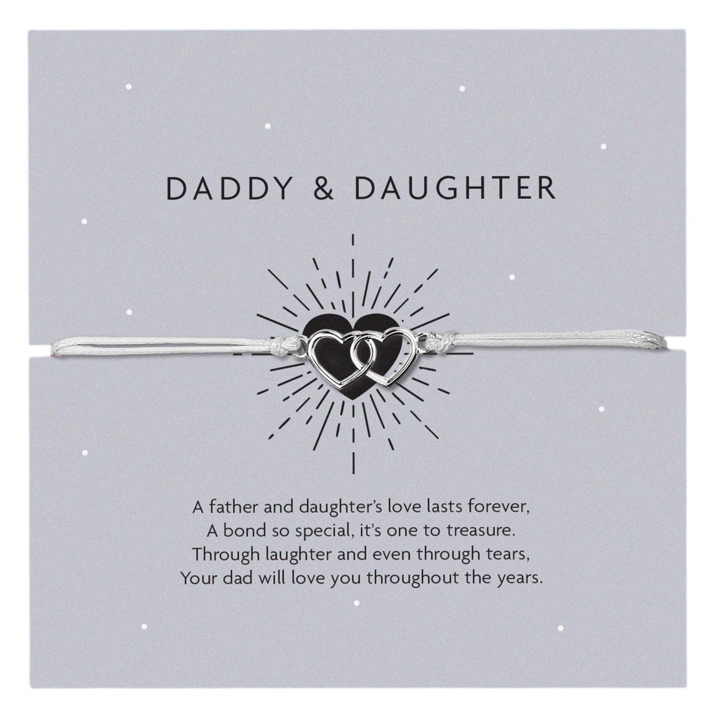 Daddy and Daughter Adjustable Bracelet