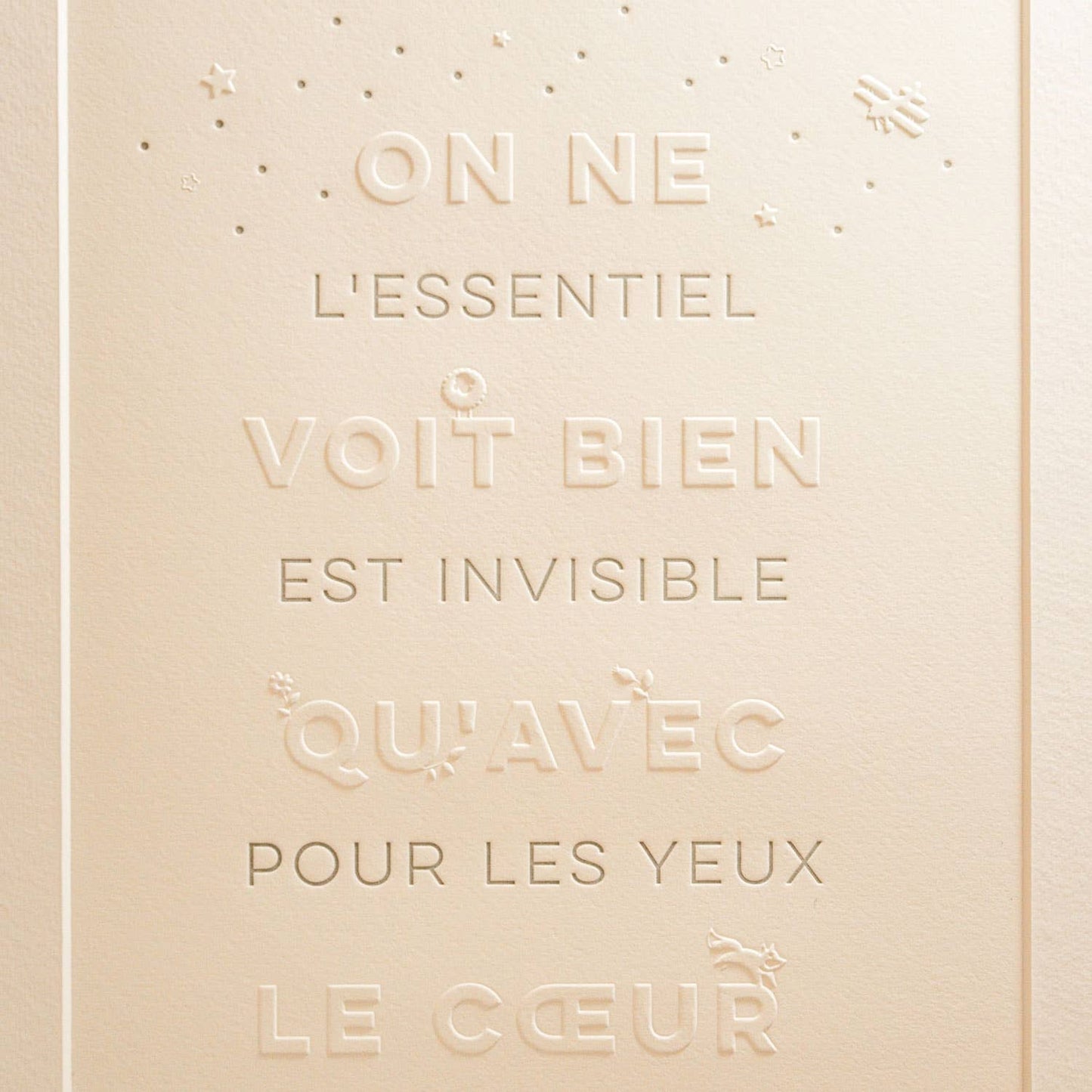 The Little Prince Letterpress Art Print Made In Fance