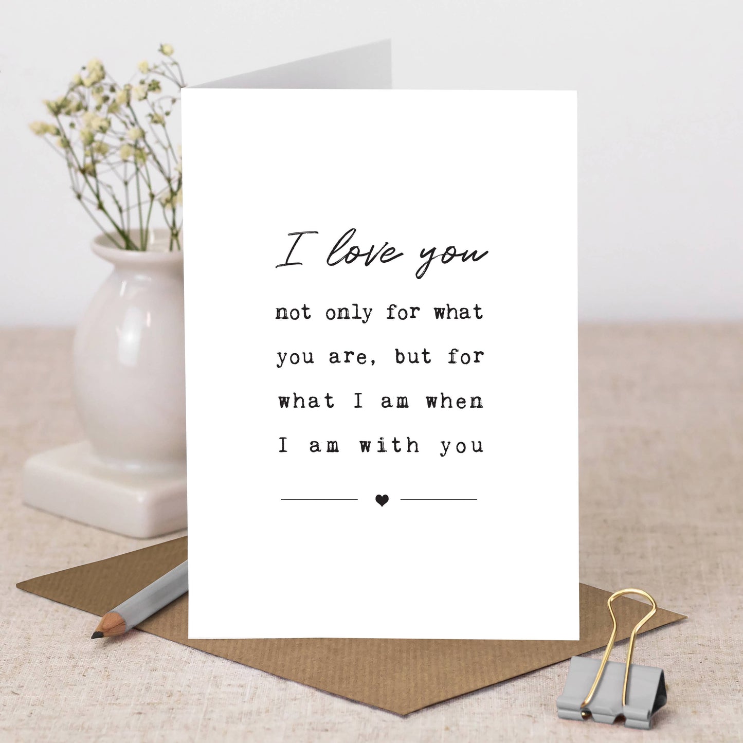 I Love You Card - Bespoke Hearts
