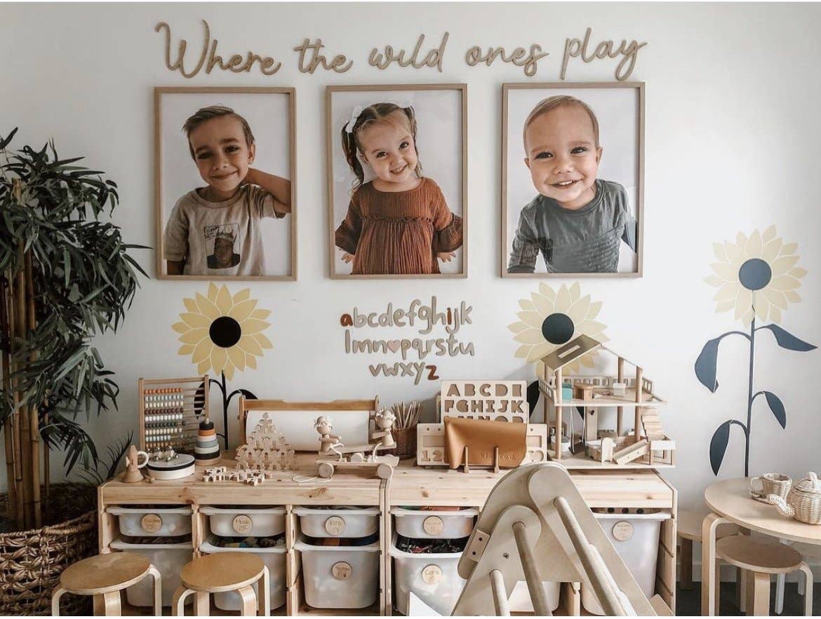 Wooden Alphabet Wall Decor