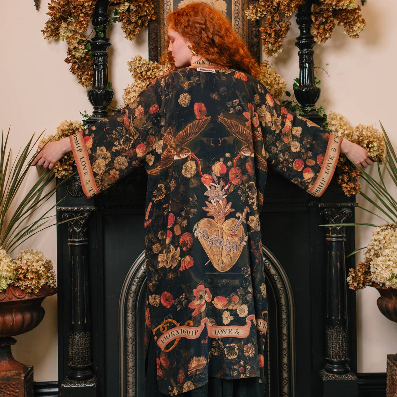 Heart of Gold Long Kimono