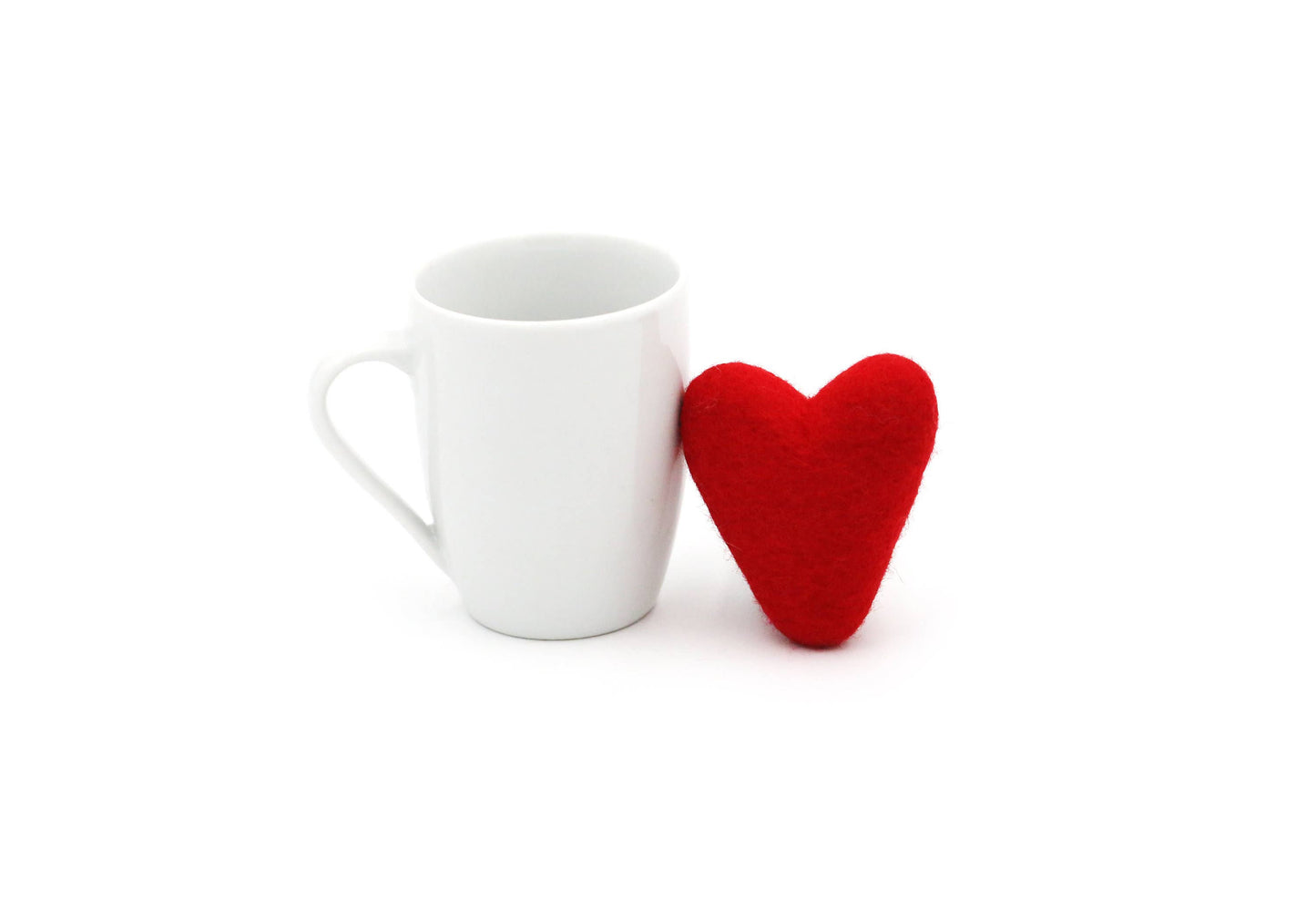 Red Felt Love Hearts - Bespoke Hearts