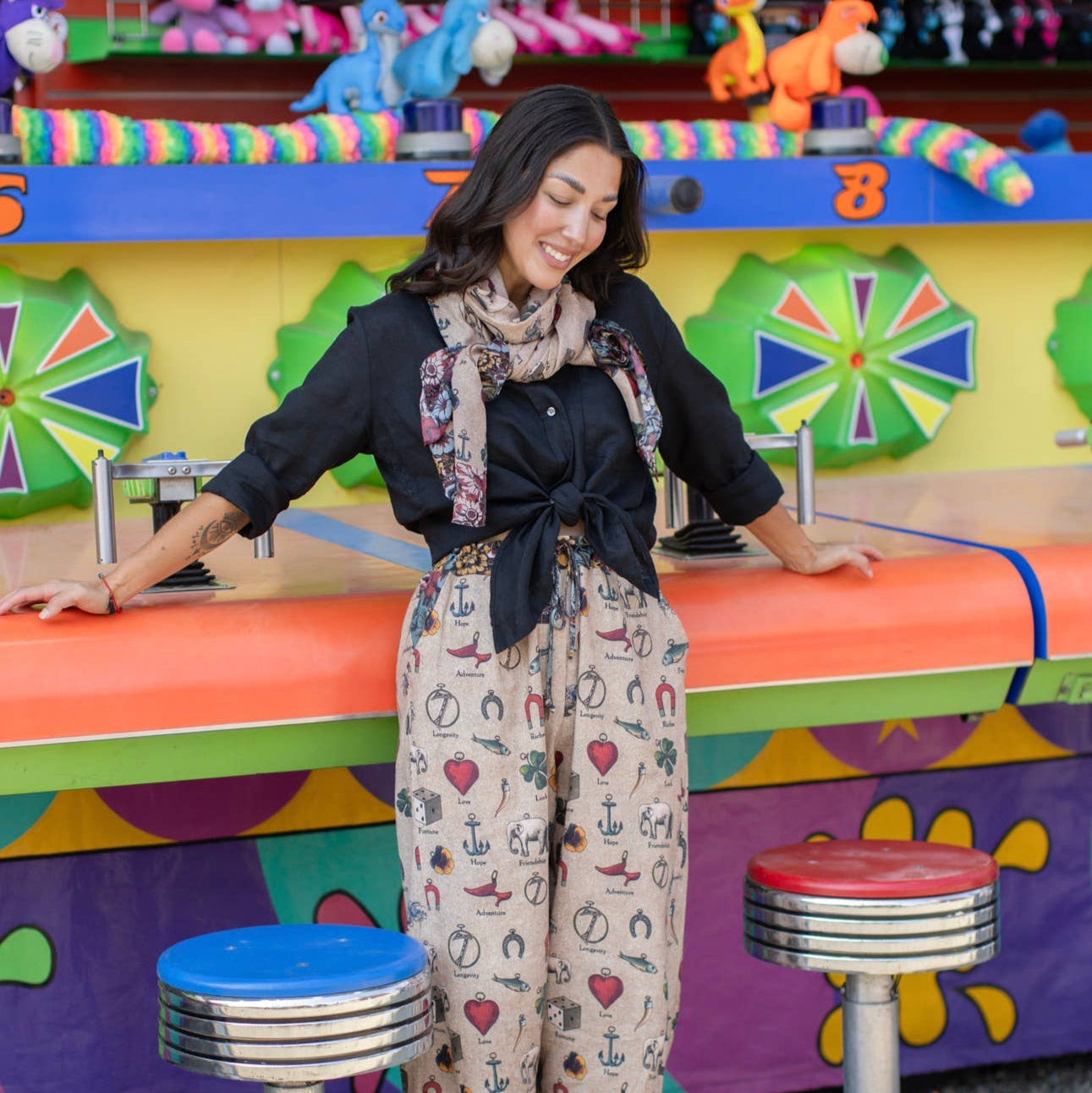 Charmed Life, Good Luck Scarf - Bespoke Hearts