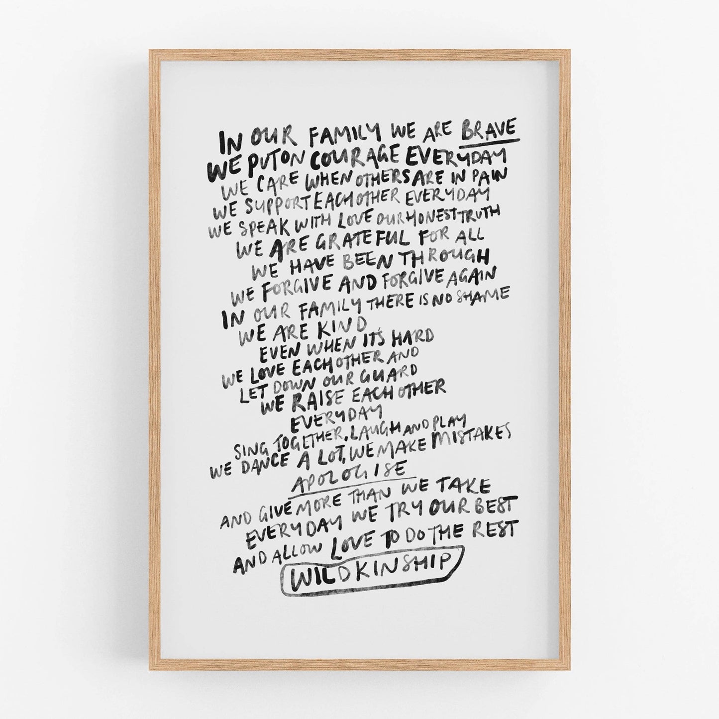 'Family' Print (Unframed)